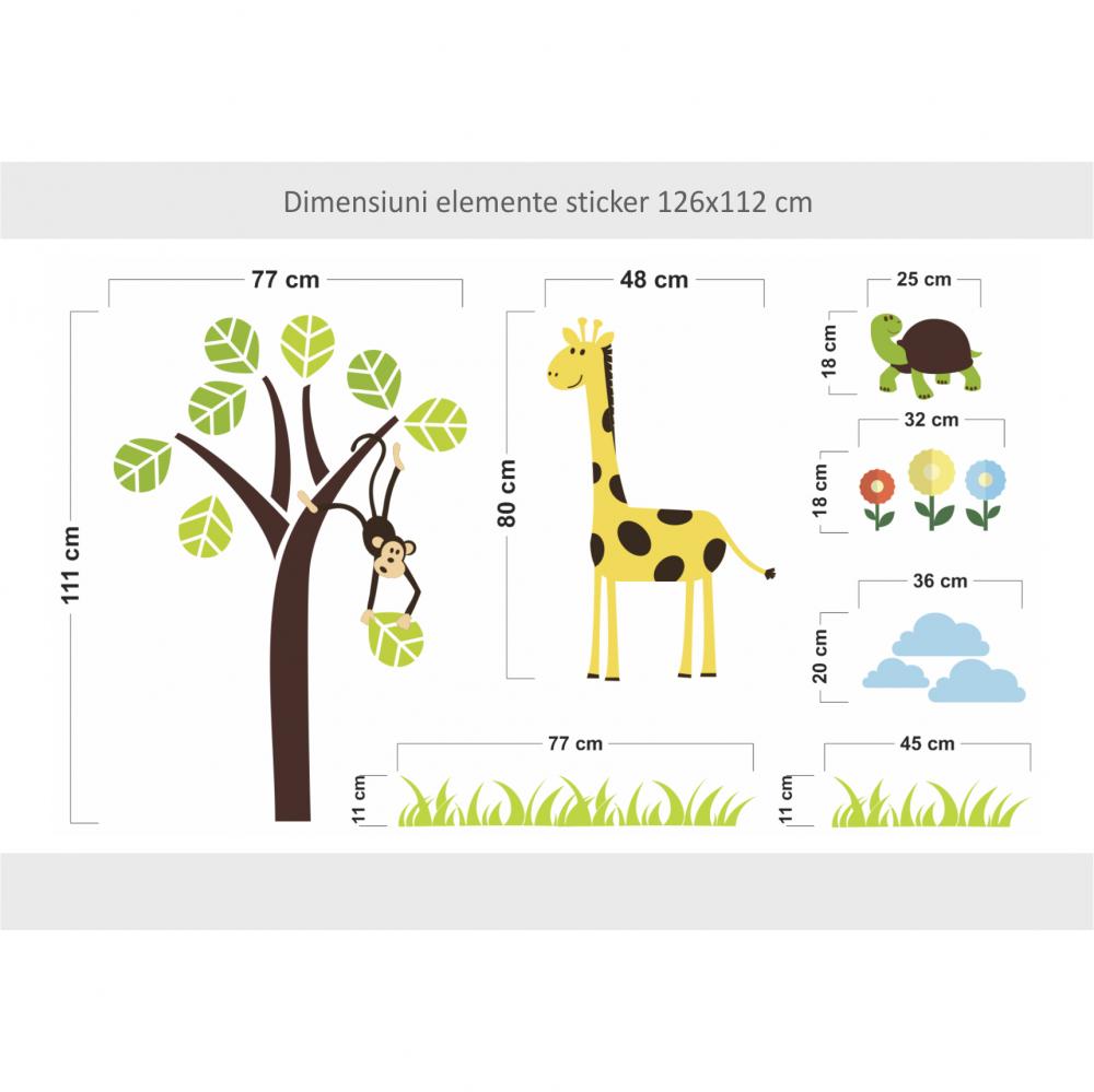 Sticker perete copii copacul fermecat 126 x 112 cm