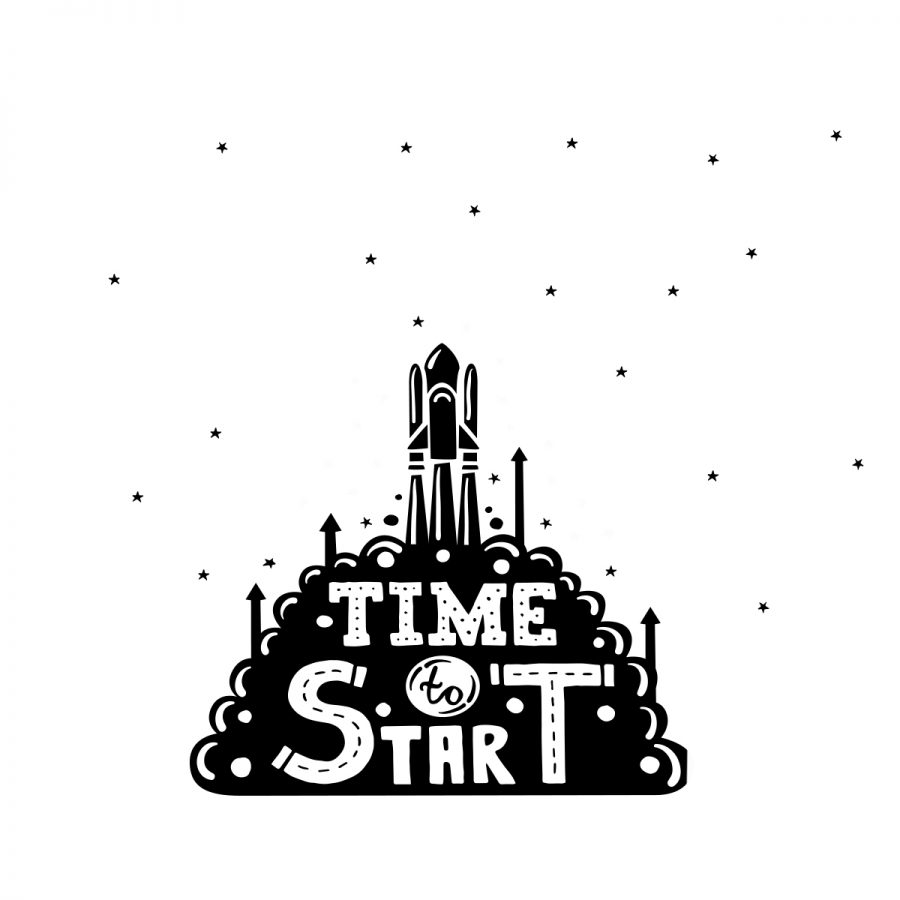 Sticker perete copii start 100 x 95 cm