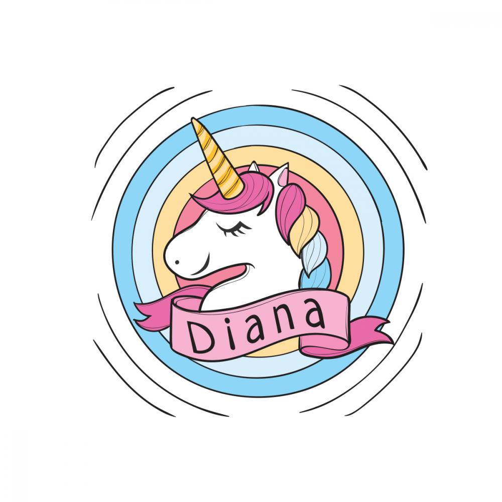 Sticker perete copii unicorn 60 x 59 cm