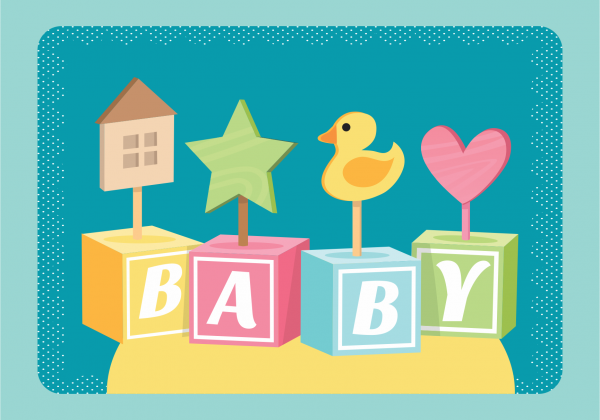 Tablou canvas baby decor 50 x 70 cm