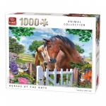 Puzzle 1000 piese Horses at the gate