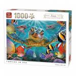 Puzzle 1000 piese Turtles In Sea