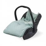 Sac de iarna verde pentru scaun auto si carucior Jollein Diamond Knit