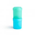 Set 2 recipiente stocare lapte HeroStorage 100 ml pentru biberoane Herobility bleu turcoaz