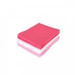 Set 6 scutece absorbante refolosibile multicolore pentru fete 65x65 cm Jollein