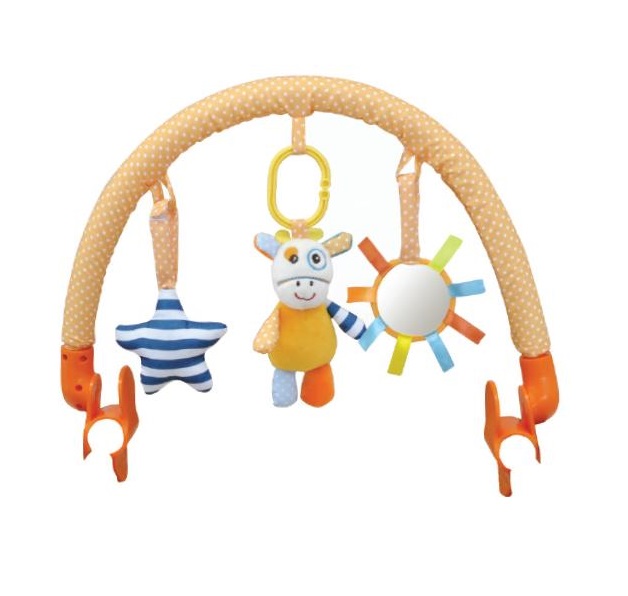 Arcada cu jucarii pentru caruciorpatut kikkaboo giraffe