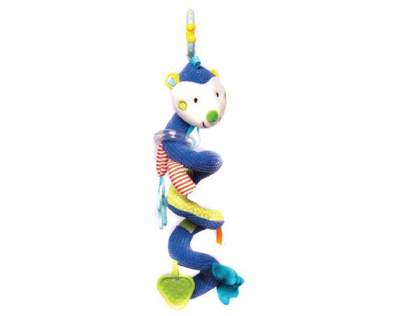 Jucarie pentru carucior spirala kikkaboo hedgehog blue