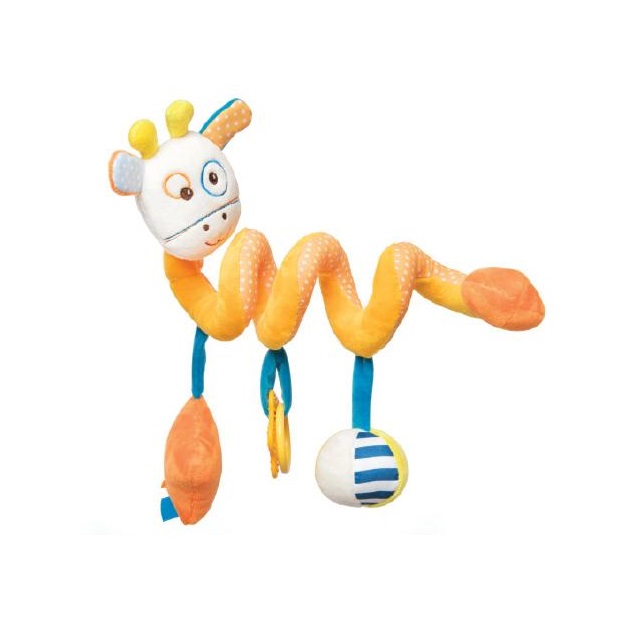 Jucarie spirala pentru caruciorpatut kikkaboo giraffe