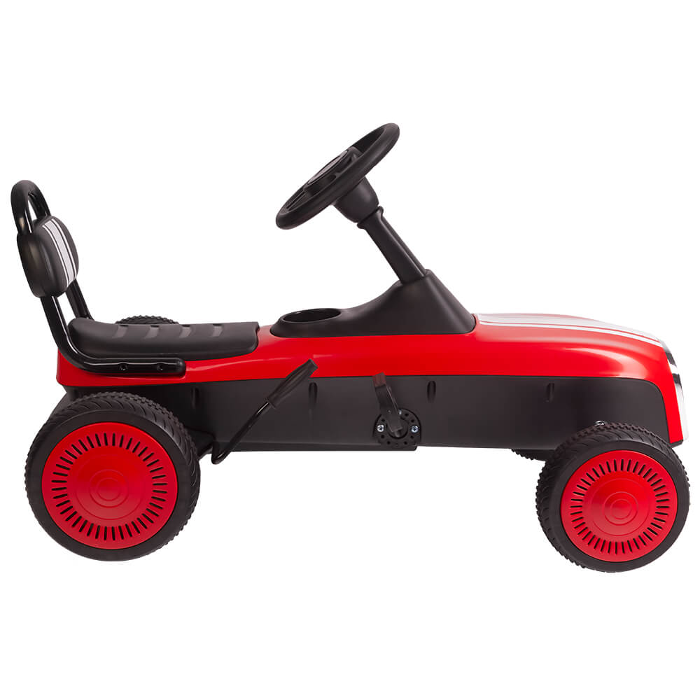 Kart cu pedale Retro rosu Kidscare KidsCare