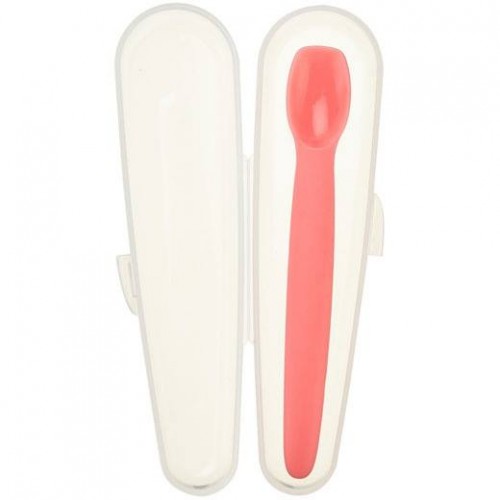 Lingurita din silicon + cutie smart spoon innobaby pink