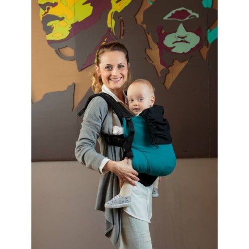 Marsupiu isara toddler half wrap conversion peacoquette