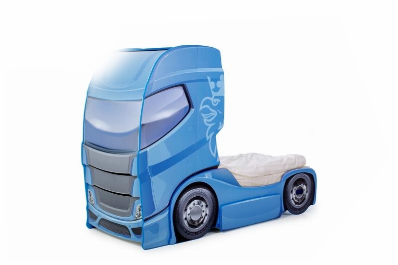 Pat camion tineret duo scania+1 albastru