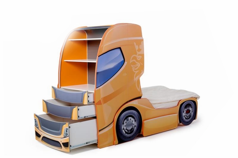 Pat camion tineret duo scania+1 orange