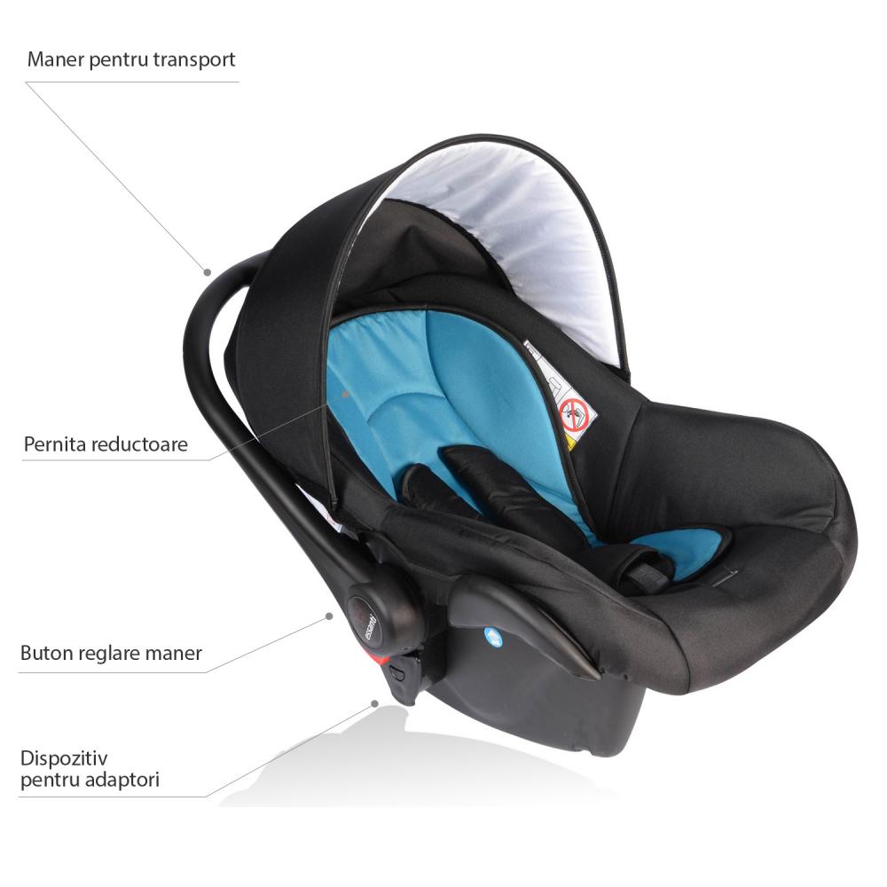 Scaun auto crooner vessanti turquoise