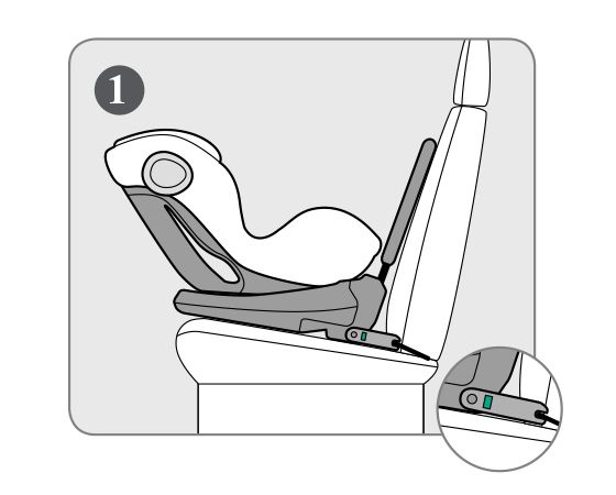 Scaun auto rotativ cu isofix 0-25 kg Twister Red