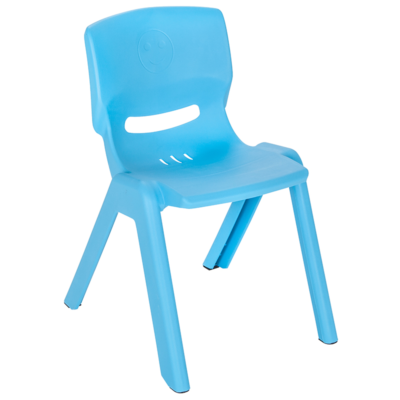 Scaunel Cu Spatar Pentru Copii Happy Chair Albastru