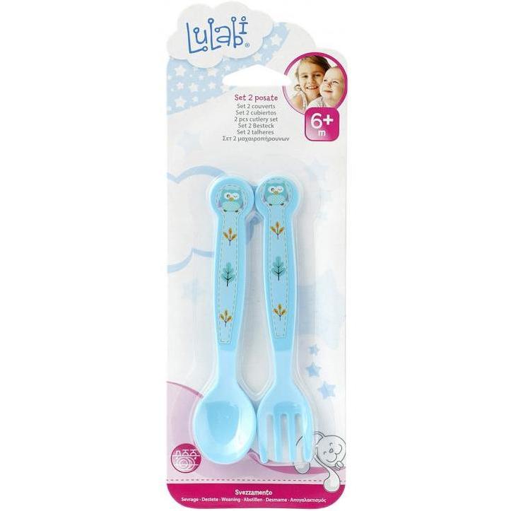 Set lingurita si furculita plastic Bufnita Lulabi 7973150