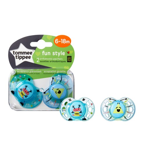 Suzete de zi fun 6-18 luni 2 buc robotei bleu
