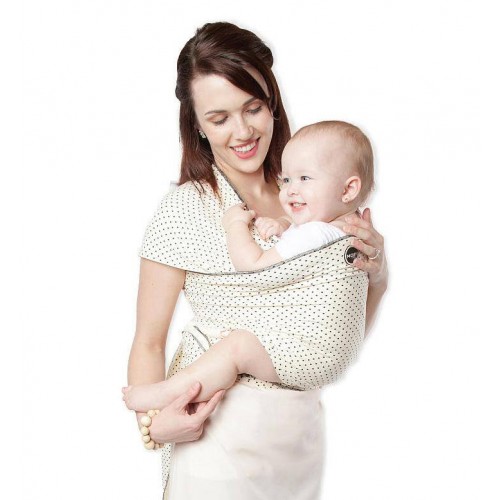 Wrap elastic subtire moby design black dots