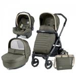 Carucior 3 in 1 Peg Perego Book Plus 51 S Black Completo Elite Breeze Kaki