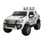 Masinuta electrica Ford Ranger cu roti din cauciuc 12V Alb