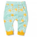 Pantaloni salvari din bumbac organic Little Green Radicals Follow the Sun Joggers 3-4 ani