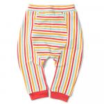 Pantaloni salvari din bumbac organic Little Green Radicals Rainbow Jelly Bean Joggers 2-3 ani