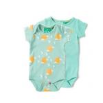 Set 2 body-uri din bumbac organic Little Green Radicals Follow the Sun 12-18 luni