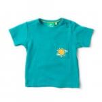 Tricou broderie fina din bumbac organic Little Green Radicals Pointelle Waterfall 9-12 luni