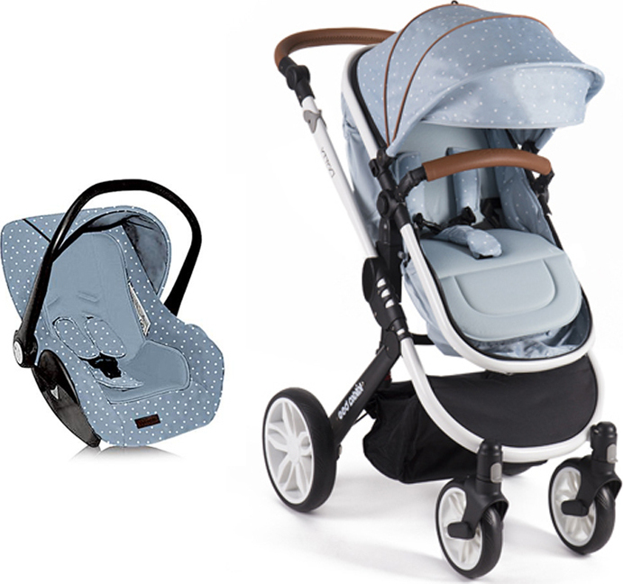 Carucior transformabil 3 in 1 dotty blue