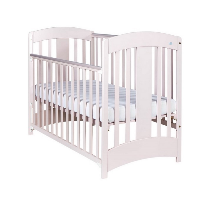 Patut pentru copii natalia culisant roz + saltea cocos 8 cm