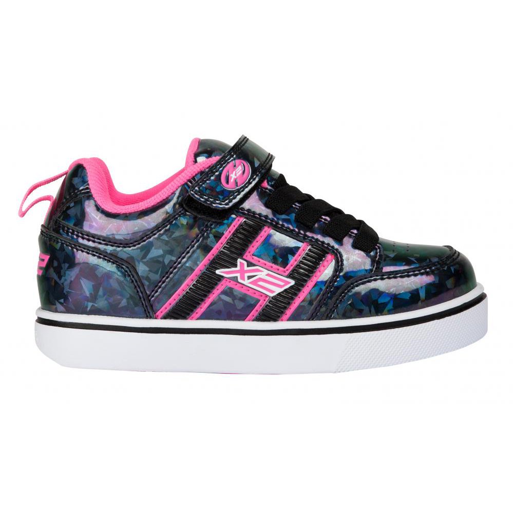 Role heelys bolt plus negru cu roz 35