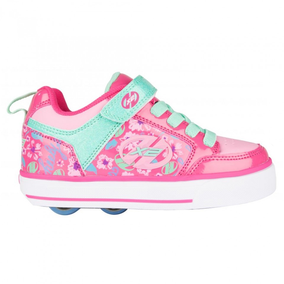 Role heelys x2 thunder violet cu roz 35
