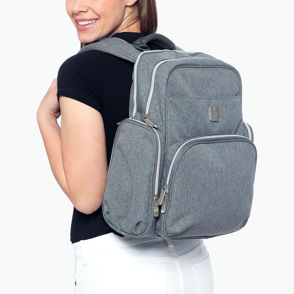 Rucsac pentru scutece si accesorii anywere i go gri