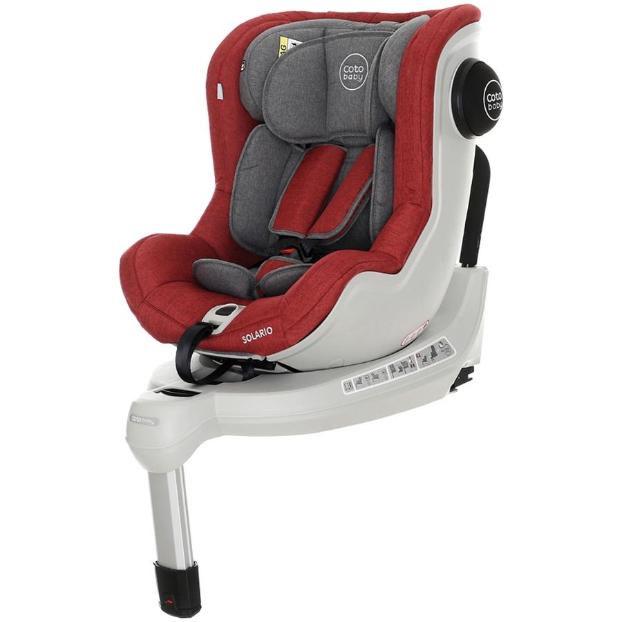 Scaun auto cu Isofix Solario Coto Baby Melange Rosu