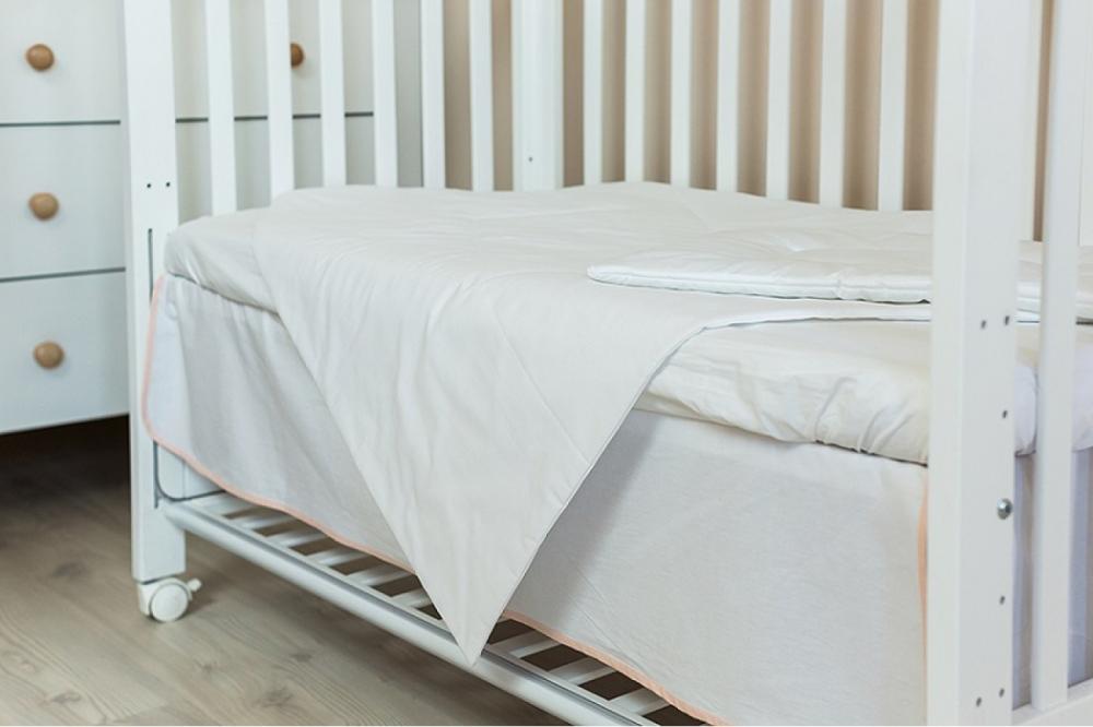 Set alb pentru patut 70 x 140 cm (primavara,vara)