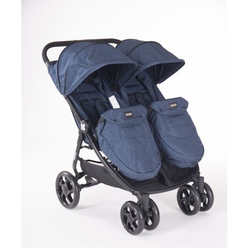 Carucior pentru gemeni happy 2 blue