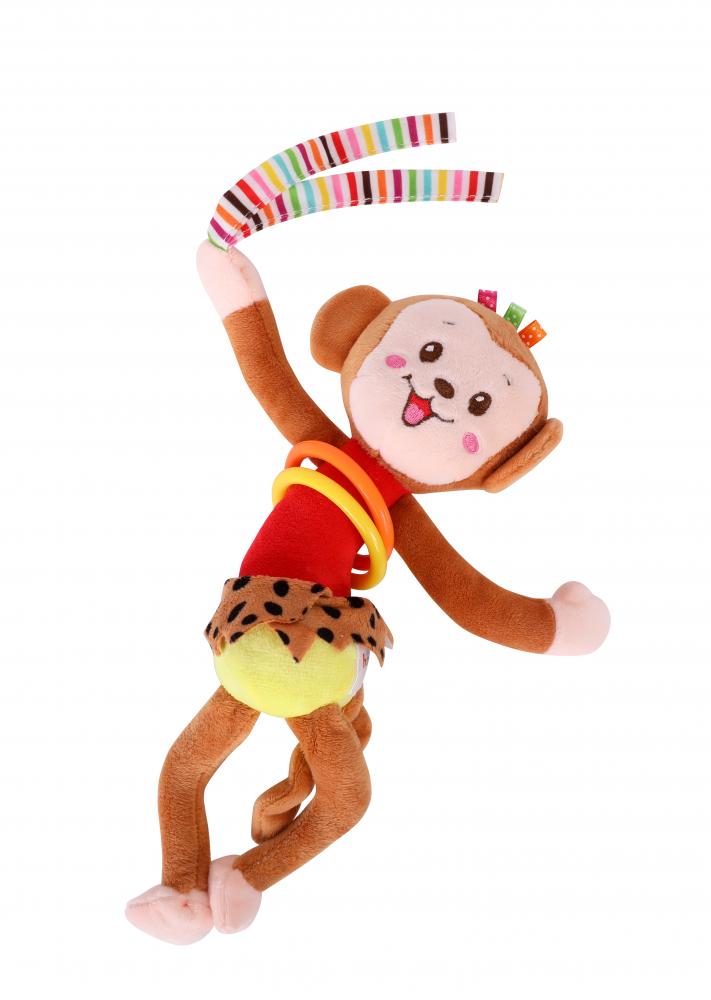 Jucarie zornaitoare din plus cu vibratii Monkey 30 cm