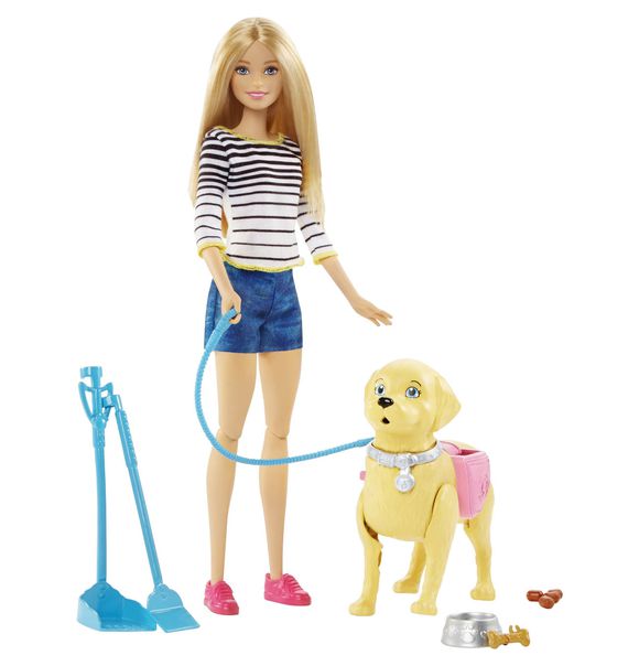 Papusa Barbie Family catel si accesorii