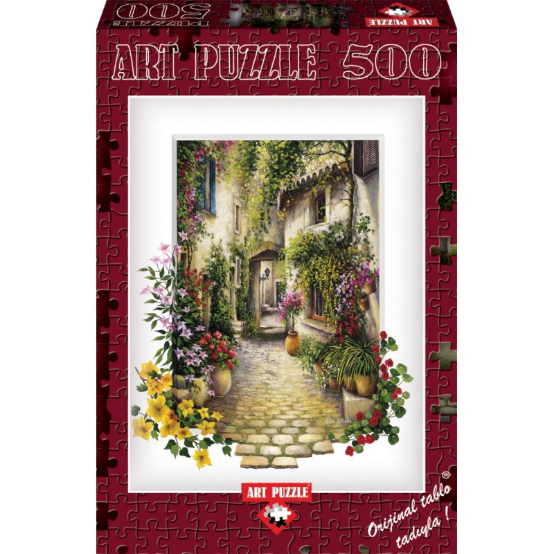 Puzzle 500 piese In the small flower village