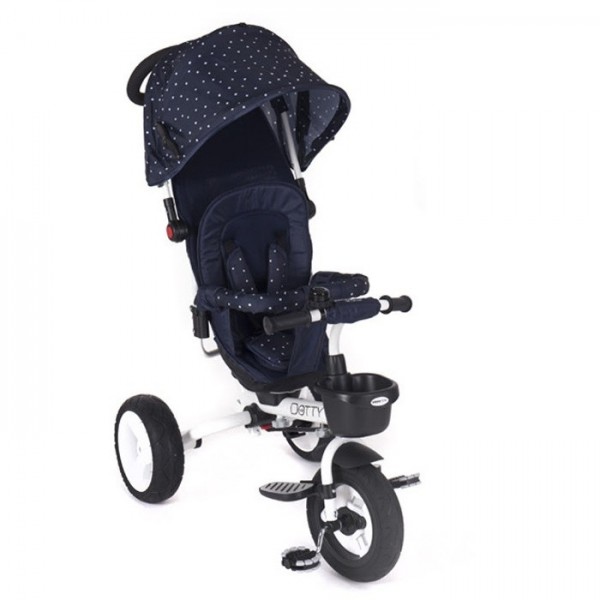 Tricicleta cu sezut reversibil dotty dark blue