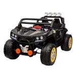 Masinuta electrica cu doua locuri si roti de cauciuc Buggy Darkness Black