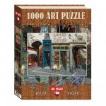 Puzzle 1000 piese din lemn Cafe Leon