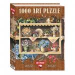 Puzzle 1000 piese din lemn Cupboard Garden