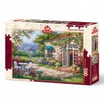 Puzzle 500 piese Spring patio II Sung Kim