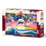 Puzzle 500 piese Universal Dolphins