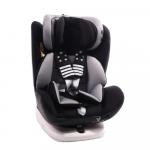 Scaun auto rotativ cu Isofix 0- 36 kg Pilot Leather Grey/Black