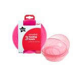 Set castroane Tommee Tippee Essential- 3 buc Roz