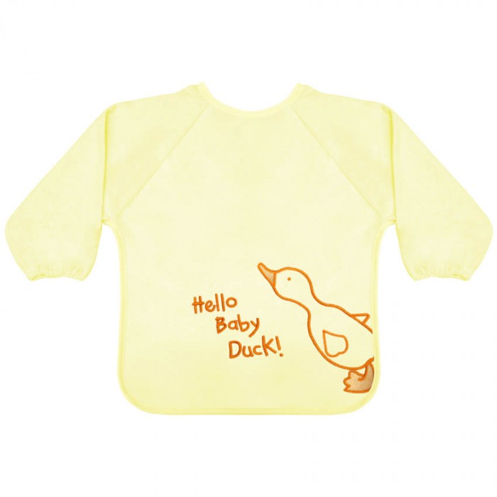 Baveta cu manecute si broderie galben