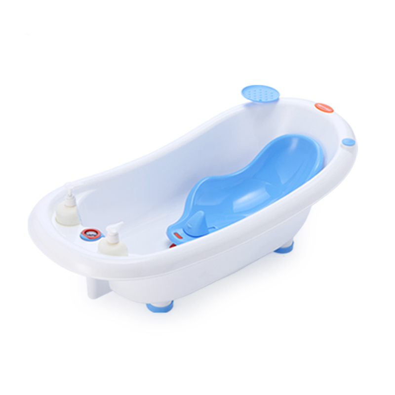 Cadita ergonomica cu reductor detasabil si termometru Little Mom Blue - 1 | YEO